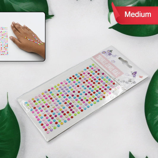 Self-Adhesive Gemstone Stickers - Multi-Shape & Multi-Size Crystal Embellishments for Crafts