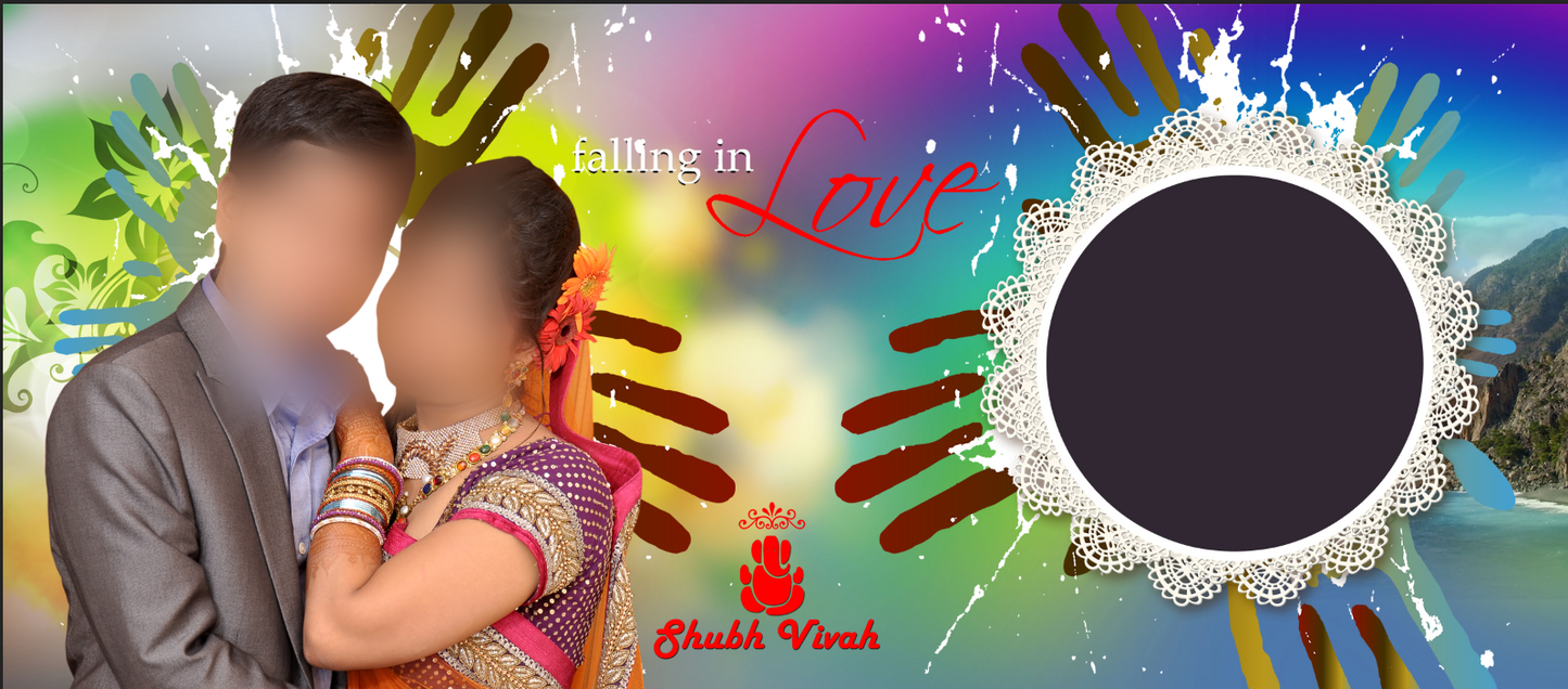 Falling in Love Shubh Vivah – Custom Photo Print Ceramic Mug (11oz) - Personalized Indian Anniversary Gift