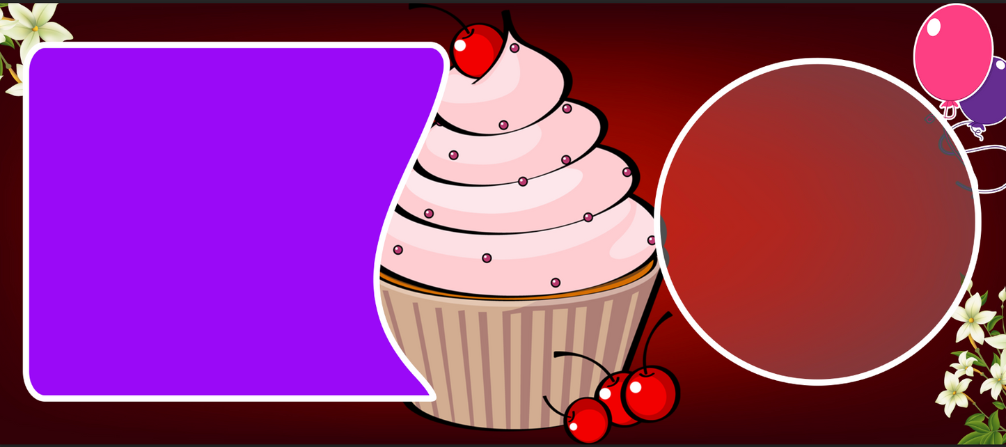 Sweet Celebration Cupcake – Custom Photo Print Ceramic Mug (11oz) - Dual Photo Collage Frame