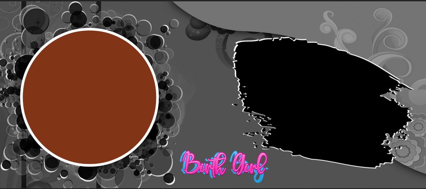 Neon Bubbles Birthday – Custom Photo Print Ceramic Mug (11oz) - Personalized Dual Photo Gift