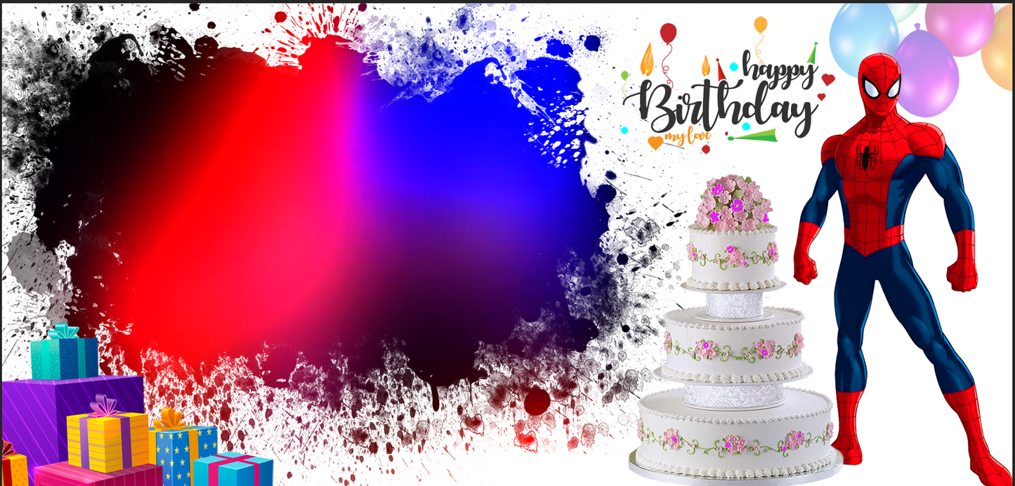 Superhero Birthday Bash – Custom Photo Print Ceramic Mug (11oz) - Personalized Gift for Fans