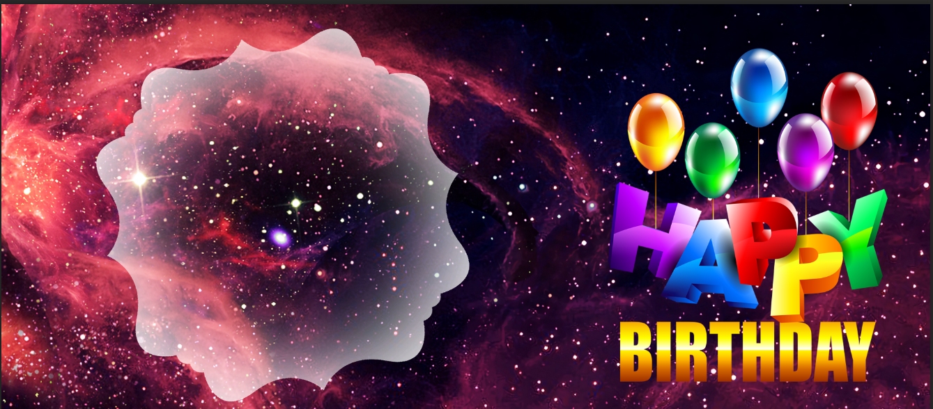 Cosmic Galaxy Birthday – Custom Photo Print Ceramic Mug (11oz) - Space Theme Personalized Gift