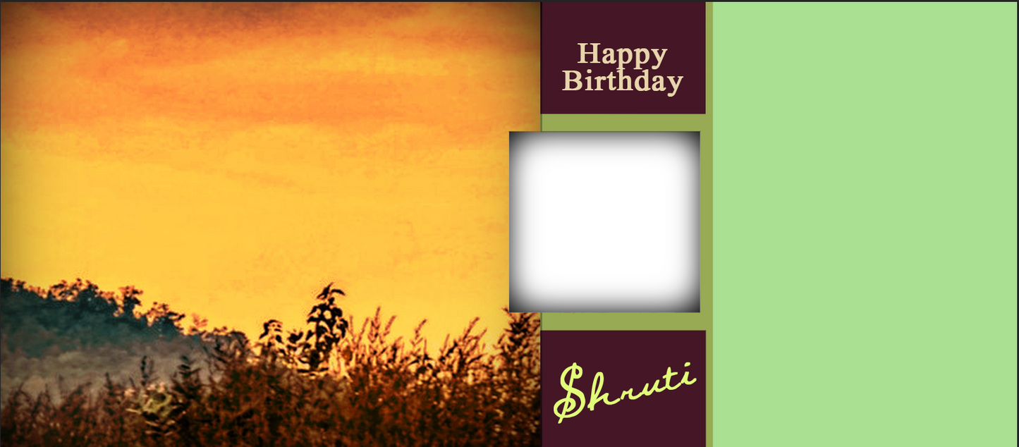 Golden Sunset Nature – Custom Photo Print Ceramic Mug (11oz) - Personalized Gift 2 Photo Slots