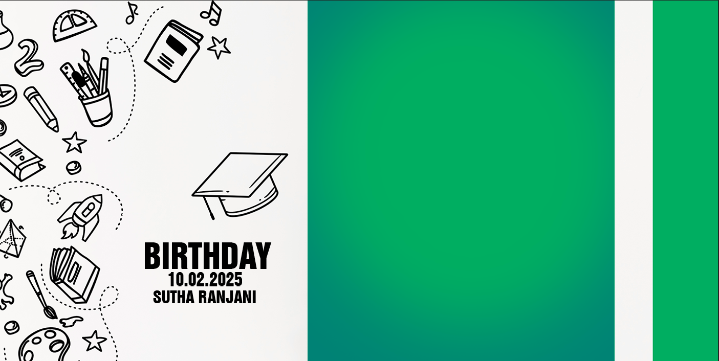 Academic Doodles Birthday – Custom Photo Print Ceramic Mug (11oz) - Personalized Gift for Students