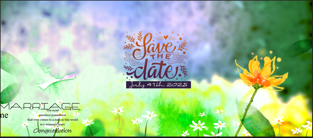 Watercolor Garden Marriage – Custom Photo Print Ceramic Mug (11oz) - Personalized Gift for Couples