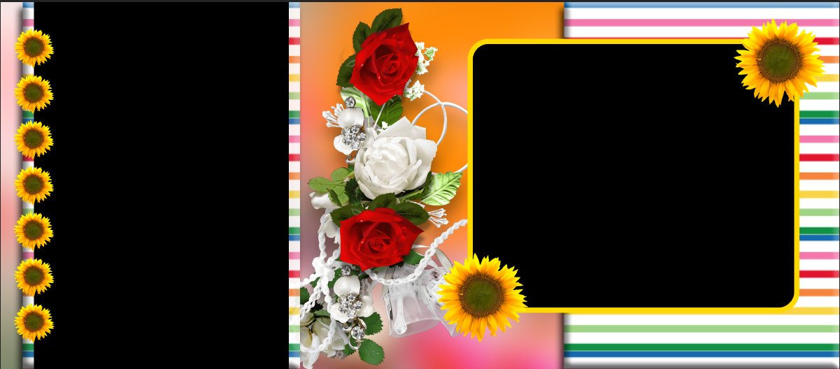 Radiant Roses & Sunflowers – Custom Photo Print Ceramic Mug (11oz) - Personalized Gift with Dual Photo Slots