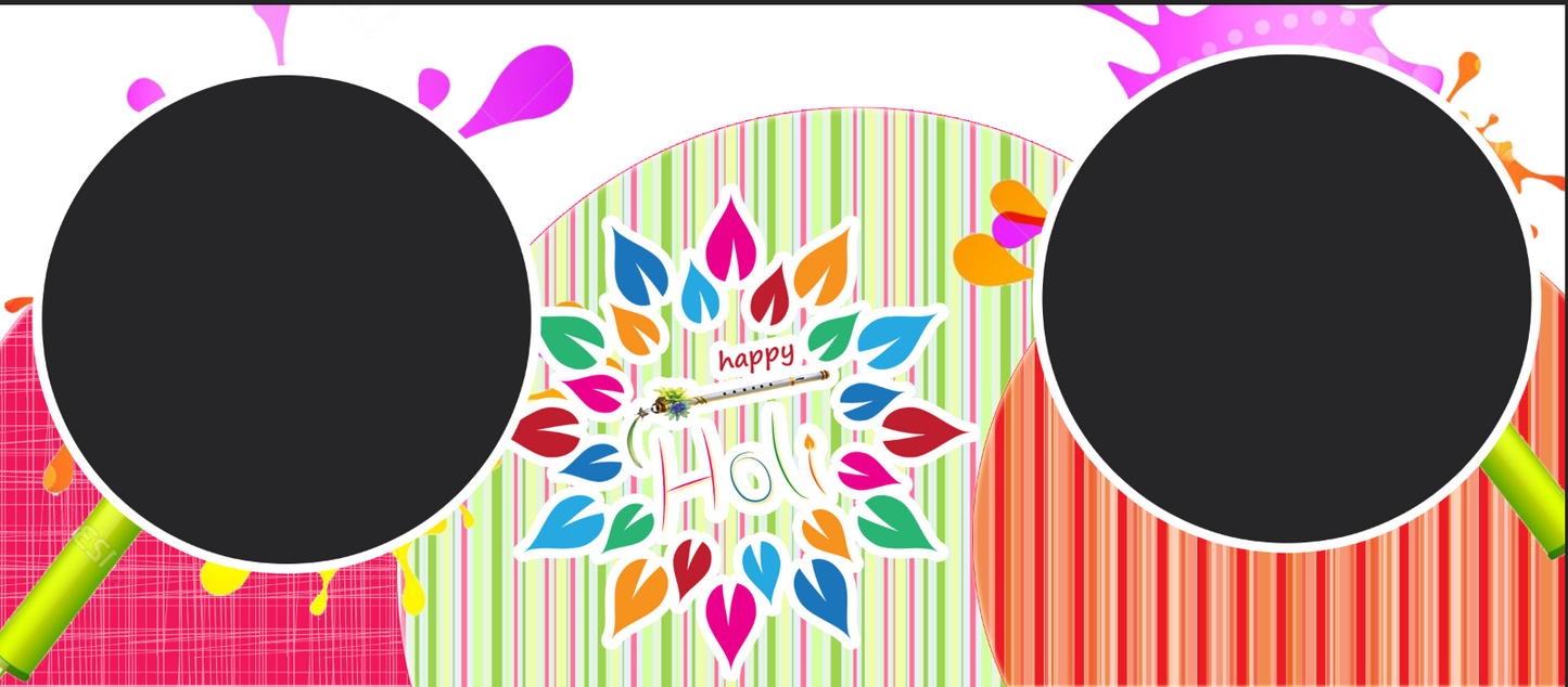 Vibrant Holi Splash – Custom Photo Print Ceramic Mug (11oz) - Personalized Gift for Festival of Colors