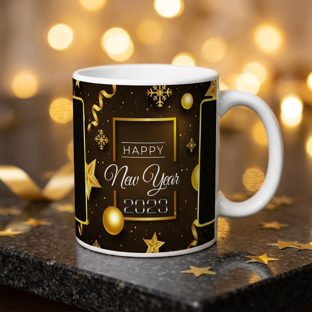 Golden Gala 2023 – Custom Photo Print Ceramic Mug (11oz) - Dual Picture Layout