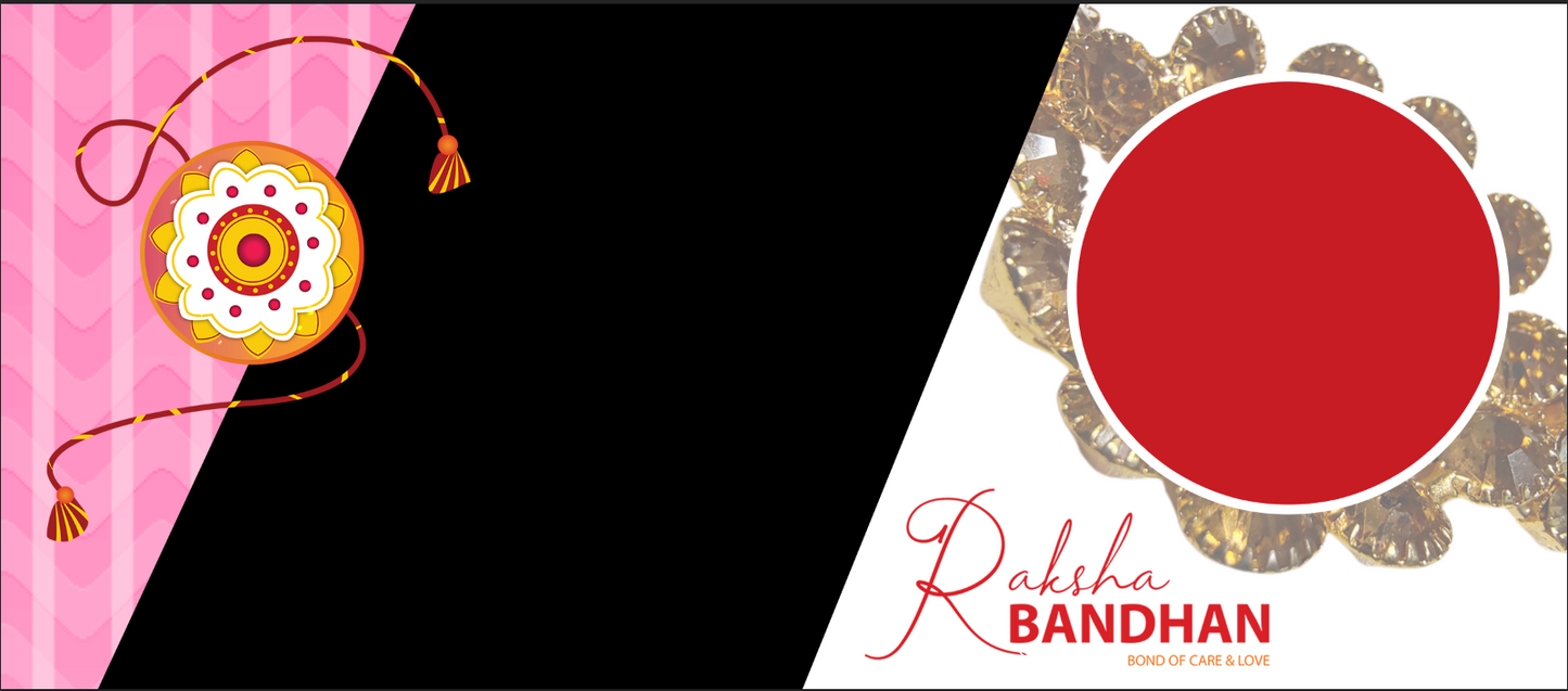 Golden Bond Rakhi – Custom Photo Print Ceramic Mug (11oz) - Personalized Gift for Siblings