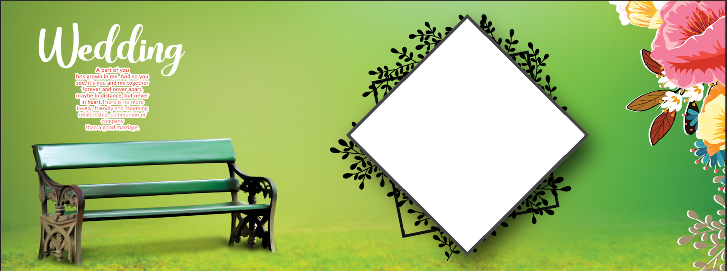 Green Garden Romance – Custom Photo Print Ceramic Mug (11oz) - Personalized Anniversary Gift