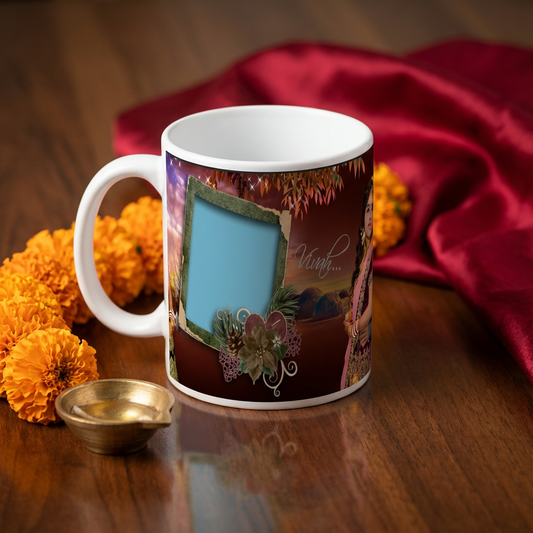 Royal Vivah Wedding – Custom Photo Print Ceramic Mug (11oz) - Personalized Keepsake