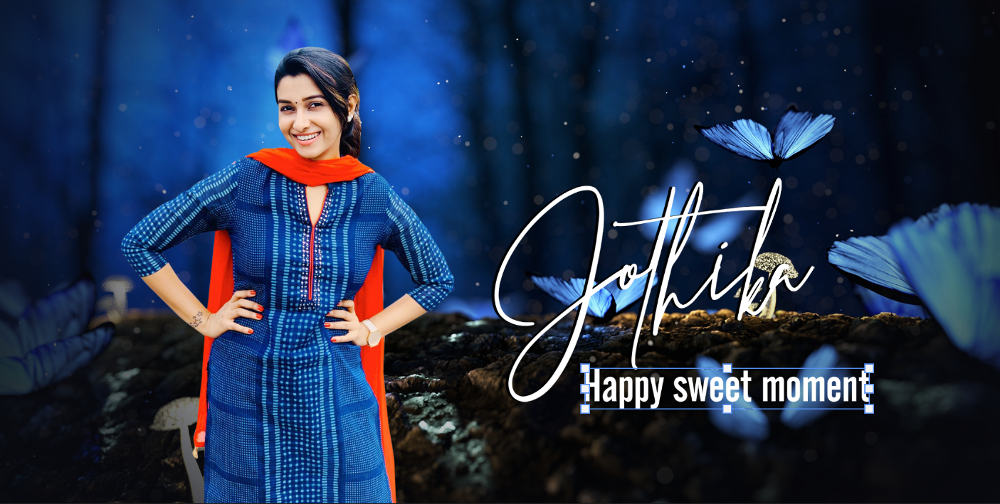 Enchanted Blue Forest – Custom Photo Print Ceramic Mug (11oz) - Personalized Magical Butterfly Gift