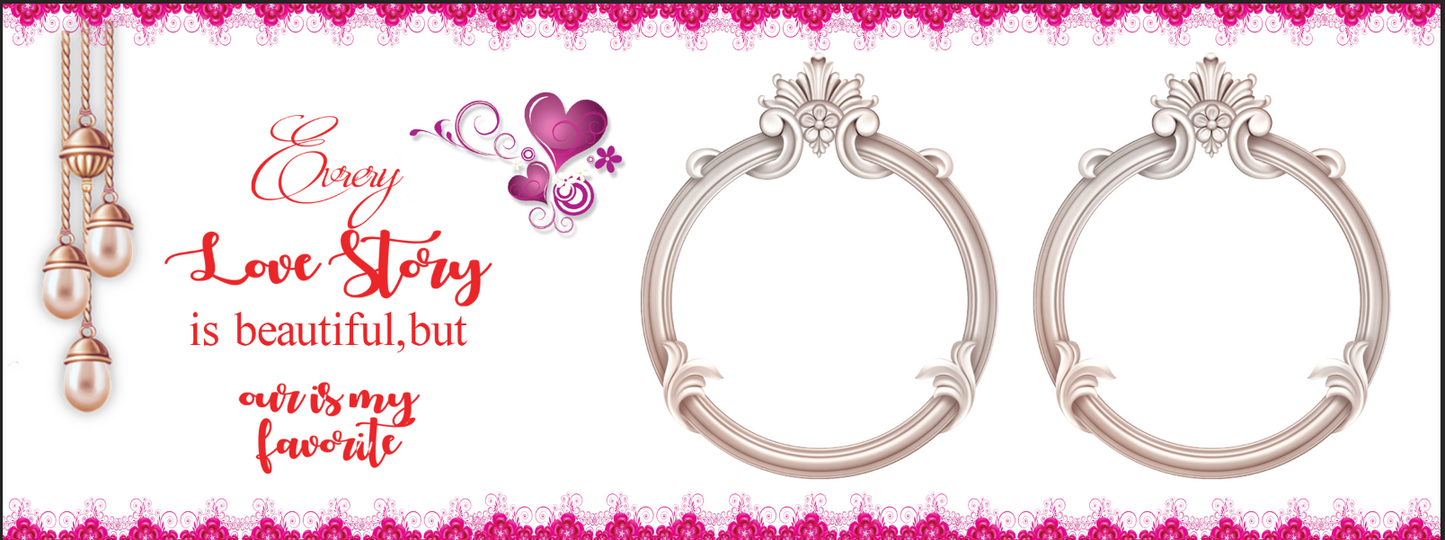 Favorite Love Story – Custom Photo Print Ceramic Mug (11oz) - Personalized Gift 2 Photos