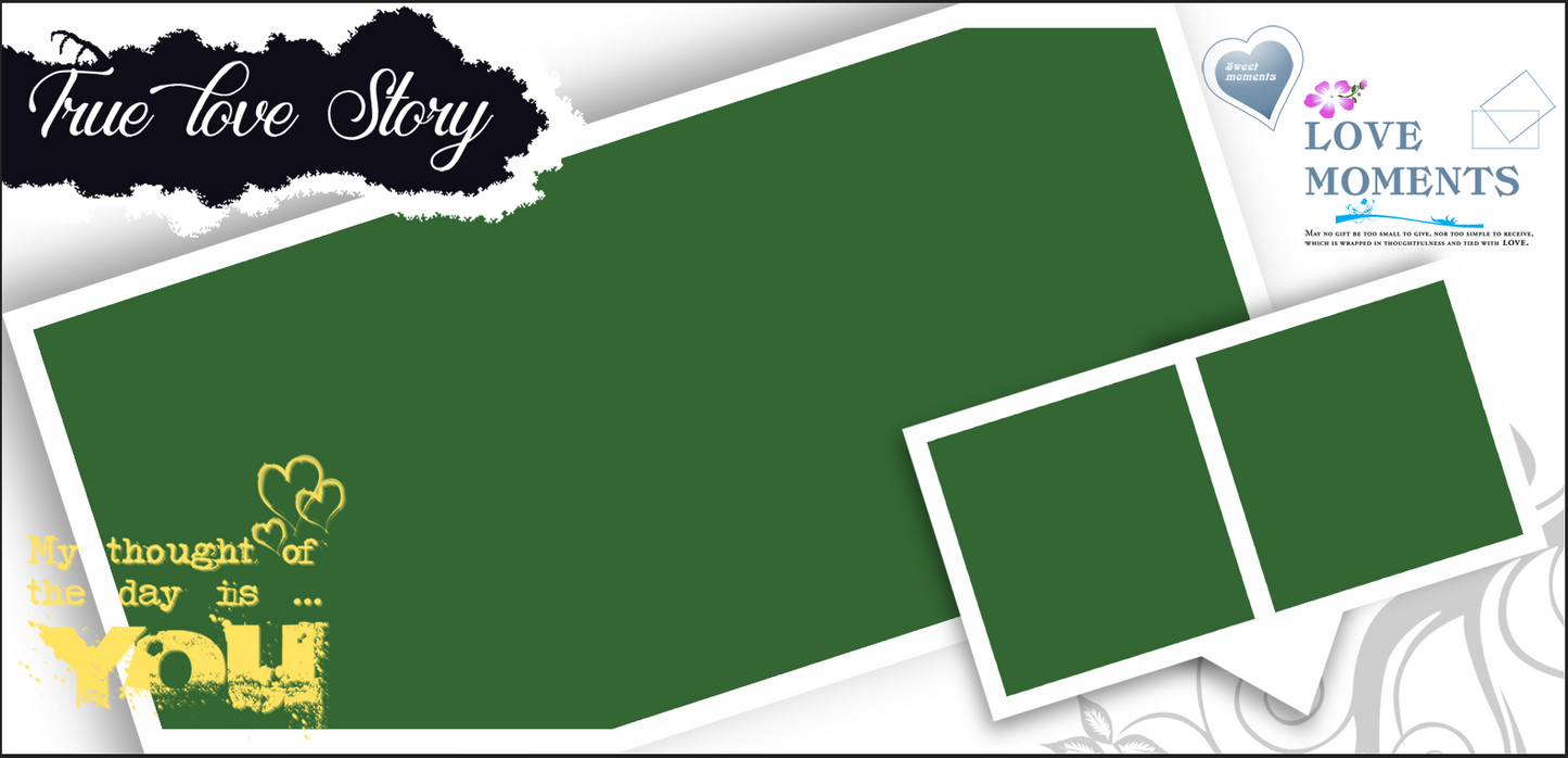 True Love Story Collage – Custom Photo Print Ceramic Mug (11oz) - Personalized 3-Photo Layout