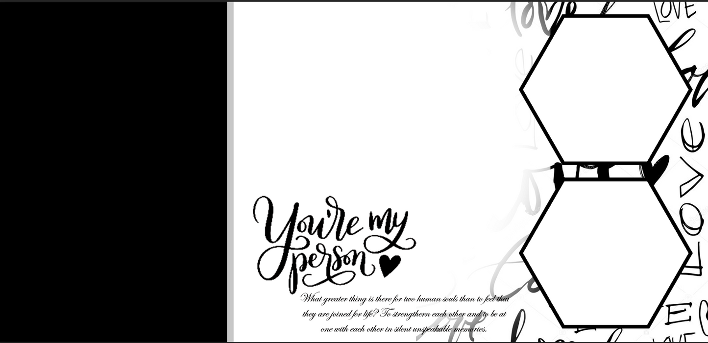 "You're My Person" Soulmate – Custom Photo Print Ceramic Mug (11oz) - Personalized Gift with 2 Photo Collage