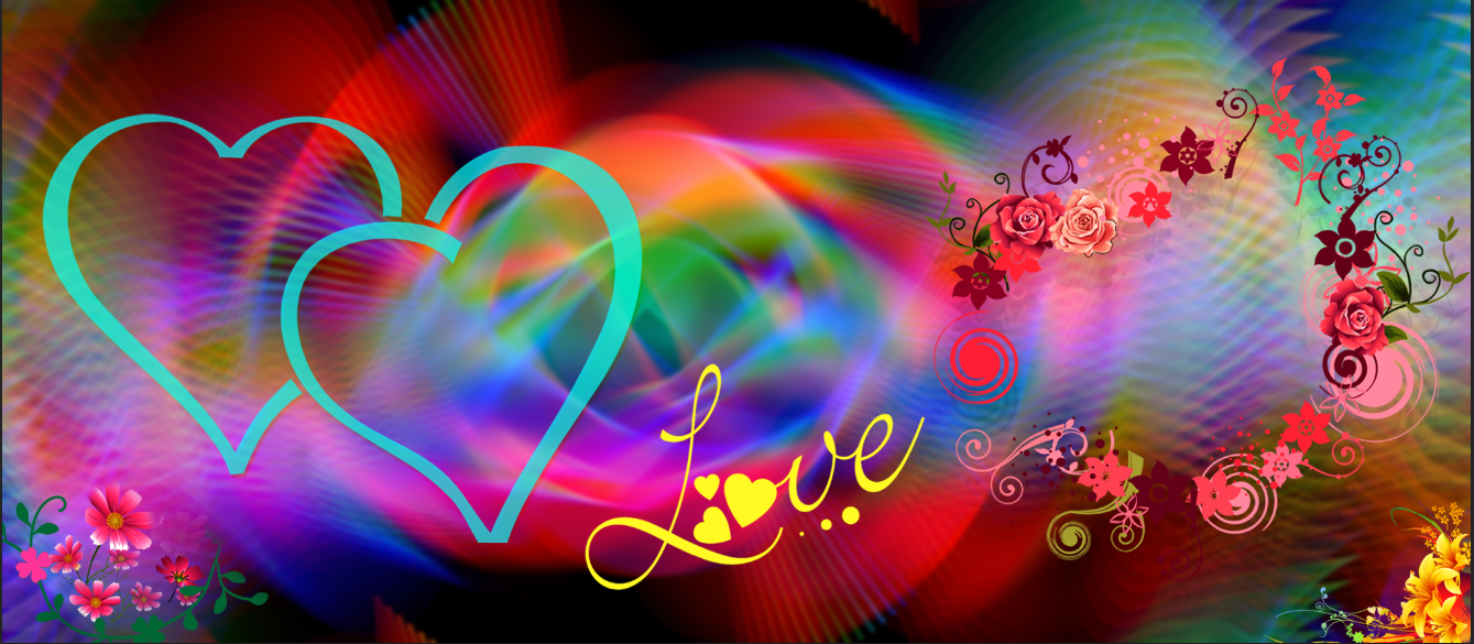 Radiant Neon Hearts – Custom Photo Print Ceramic Mug (11oz) - Personalized Double Picture Frame