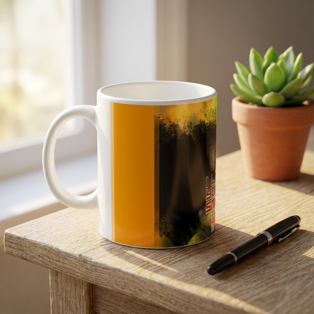 Smile Magic Love – Custom Photo Print Ceramic Mug (11oz) - Personalized Gift for Couples