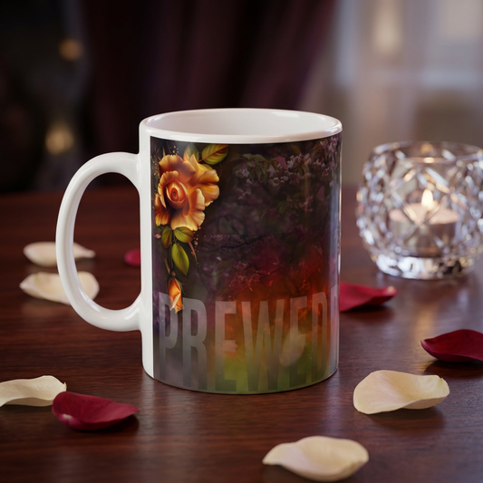 Enchanted Roses Pre-Wedding – Custom Photo Print Ceramic Mug (11oz) - Personalized Gift