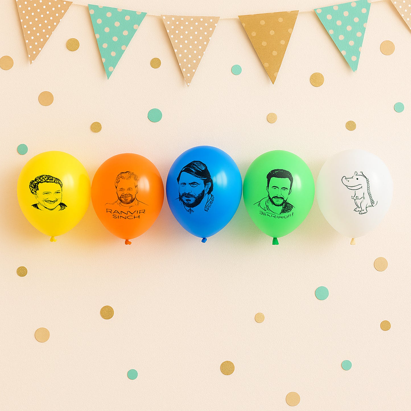 Assorted Printed Mix Design Party Latex Balloons (1 Pc) - Happy Price - Image 3