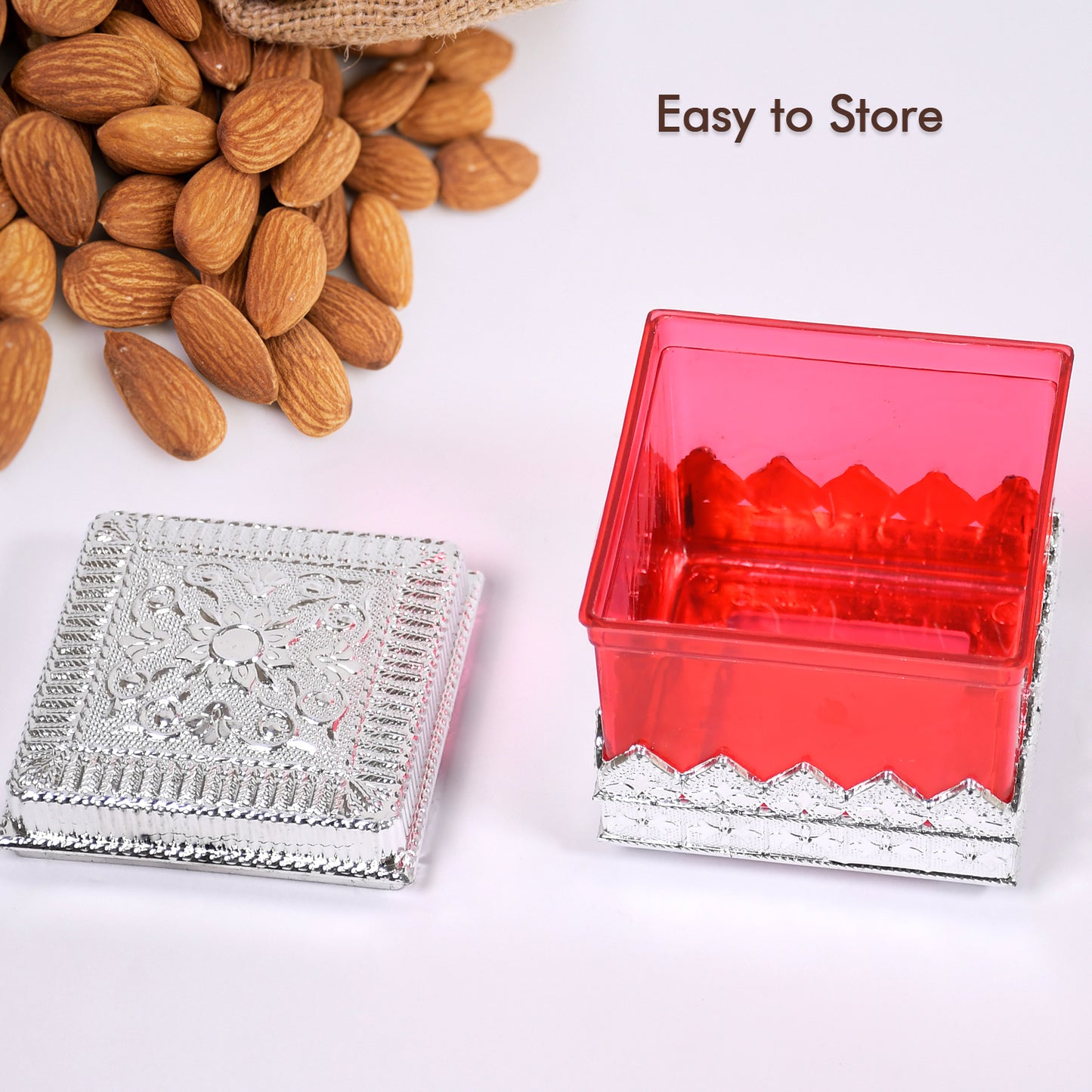 Ruby Dryfruit Storage Container  Attractive Design Box For Home  Gifting  Kitchen Use - Happy Price - Image 5