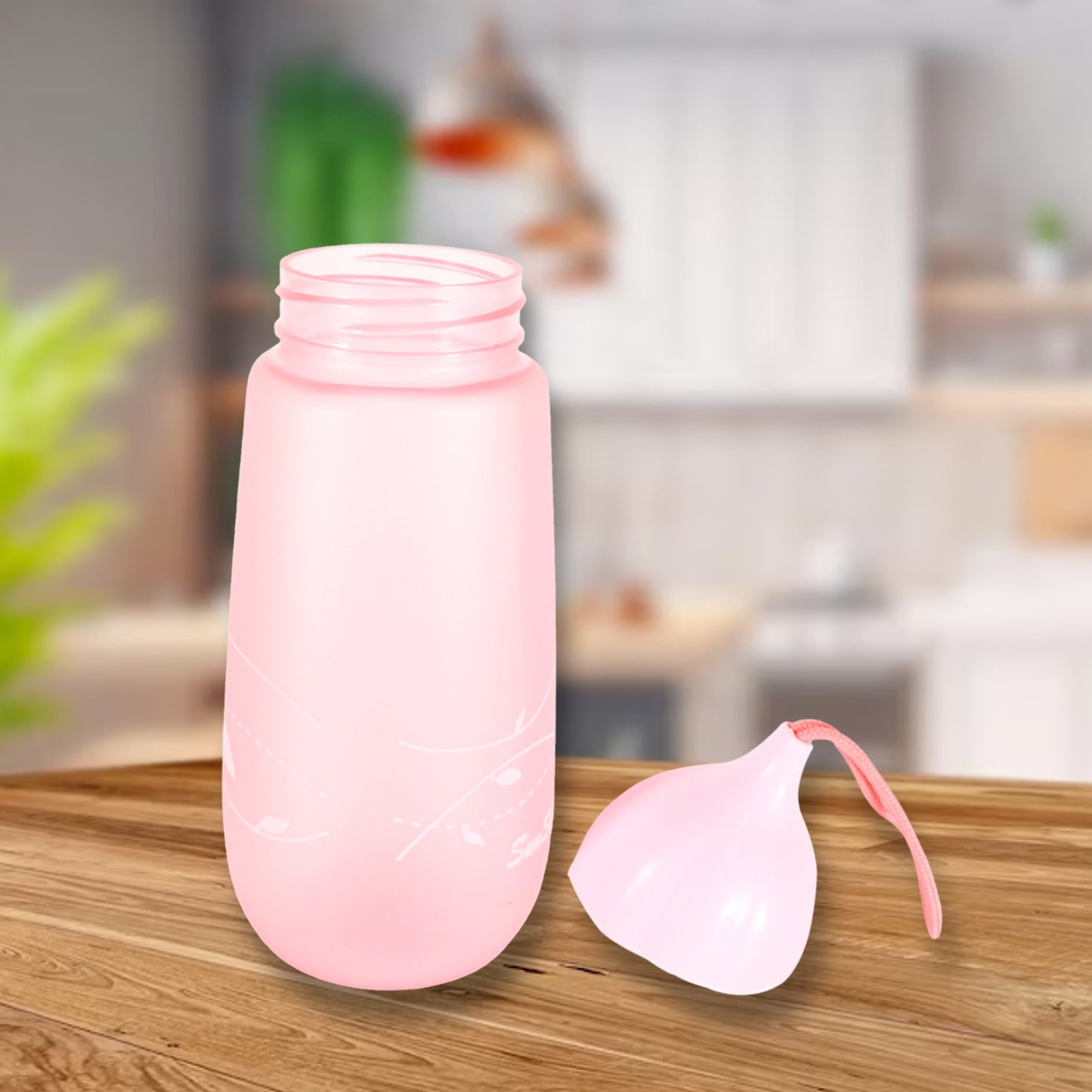 Unique Shape Premium Plastic Water Bottle With Dori Easy To Carry Leakproof Bpa-free Water Plastic Water Bottle For Children Home School (1 Pc  550 Ml) - Happy Price - Image 2