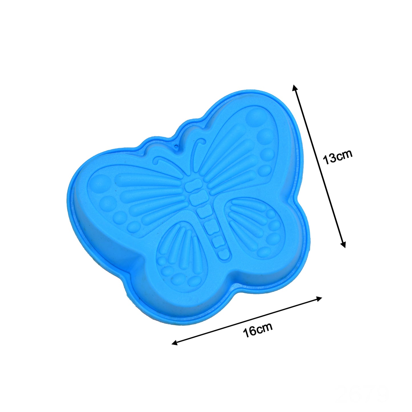 Butterfly Shape Cake Cup Liners I Silicone Baking Cups I Muffin Cupcake Cases I Microwave Or Oven Tray Safe I Molds For Handmade Soap Biscuit Chocolate Muffins Jelly  Pack Of 4 - Happy Price - Image 5
