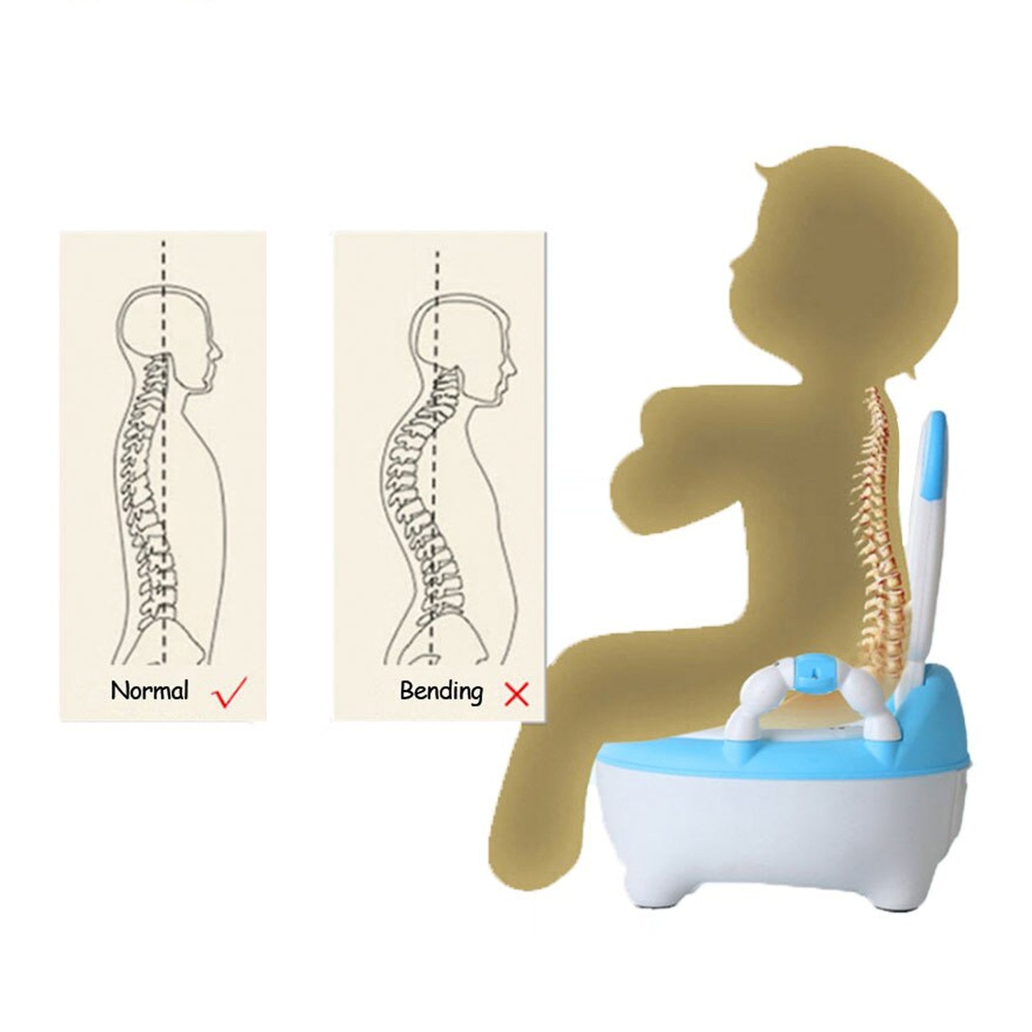 Baby Potty Toilet Baby Potty Training Seat Baby Potty Chair For Toddler Boys Girls Potty Seat For 1+ Year Child - Happy Price - Image 3