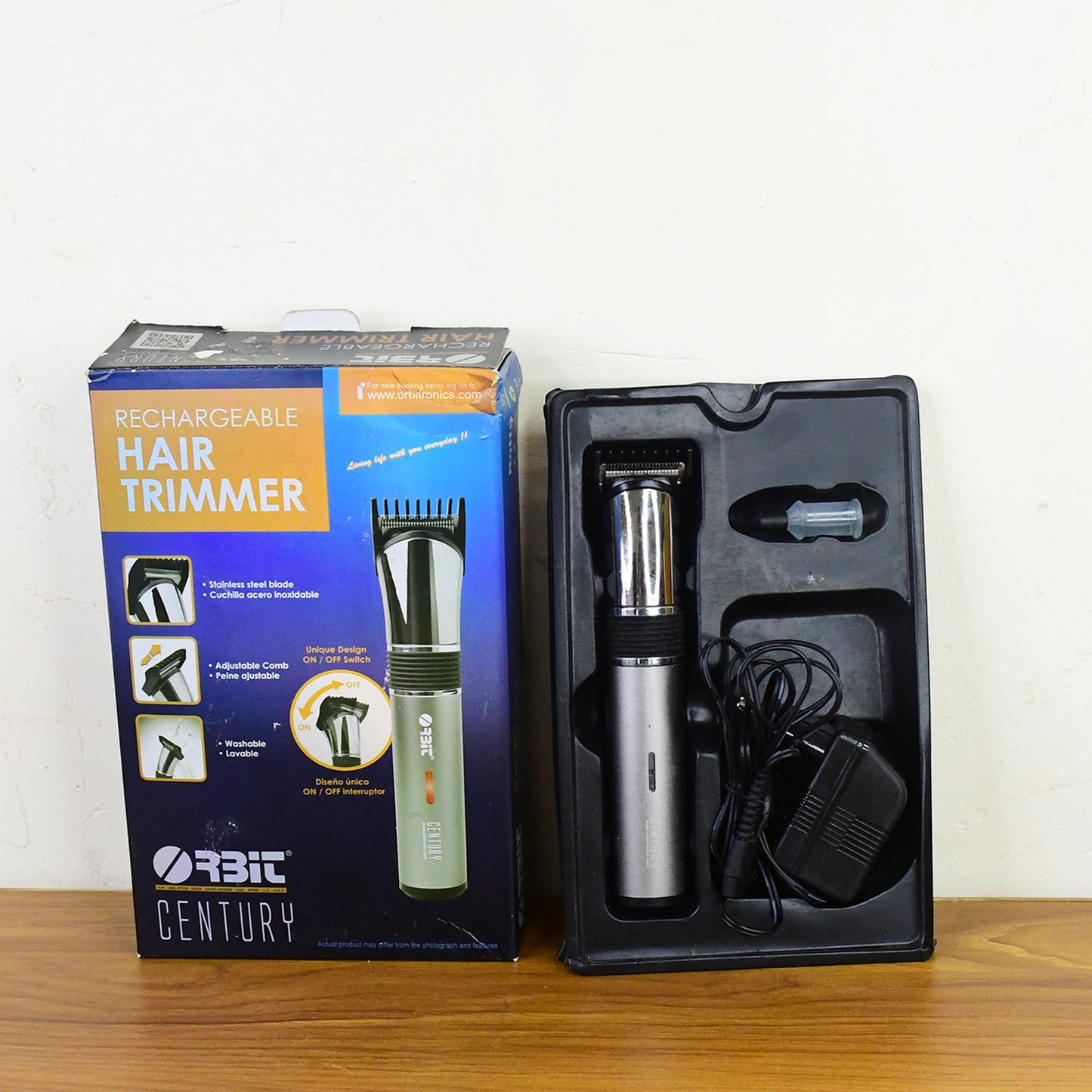 Orbit Rechargeable Hair Trimmer for Men - Cordless Grooming with Adjustable Comb (1 Pc) - Happy Price - Image 7