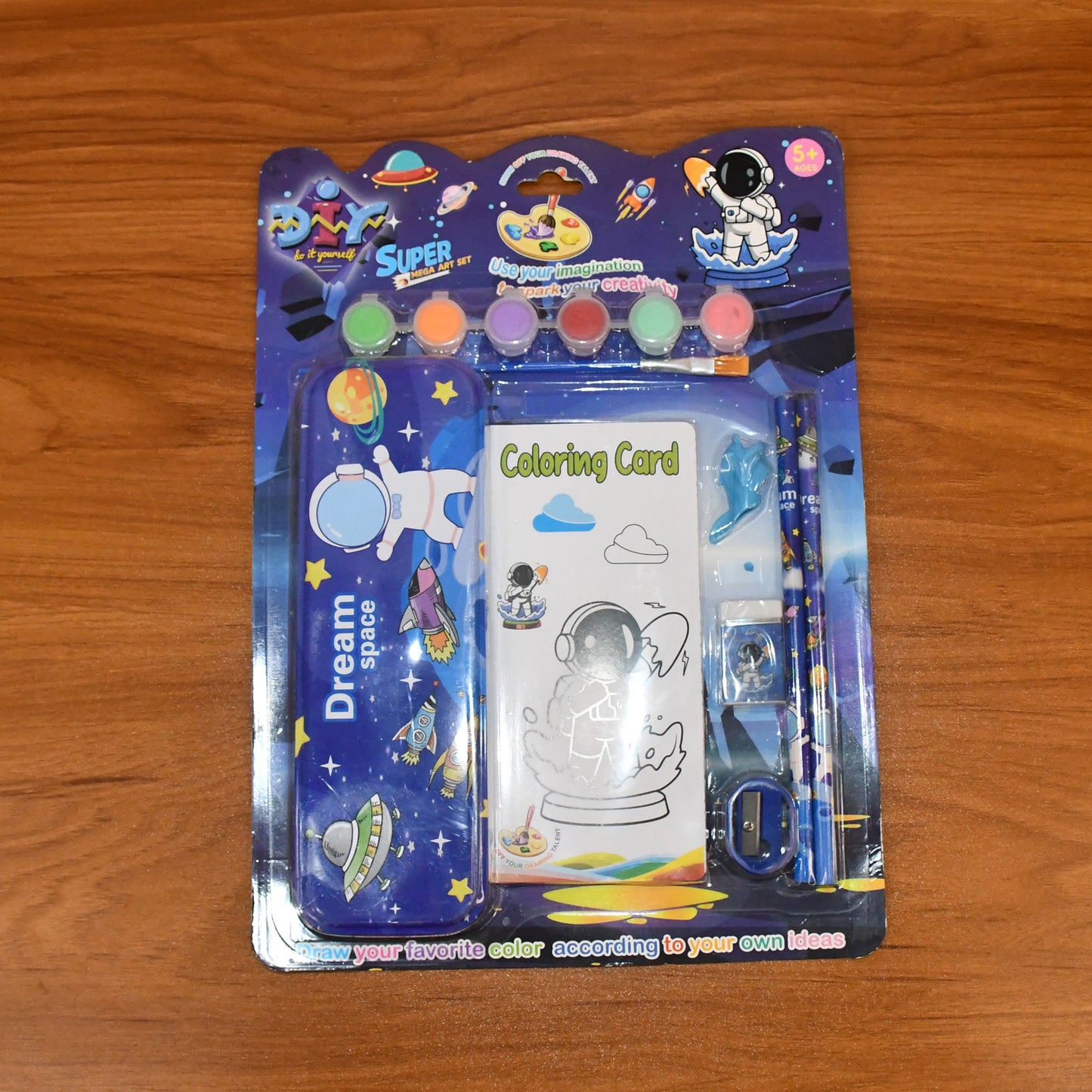 Space Adventure Kids Stationery Gift Set (1 Set) - Coloring Fun & Learning Kit - Happy Price - Image 7