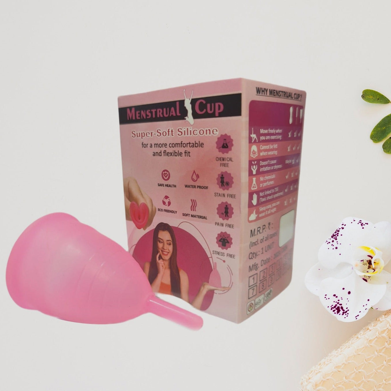 Reusable Silicone Menstrual Cup for Women & Girls
