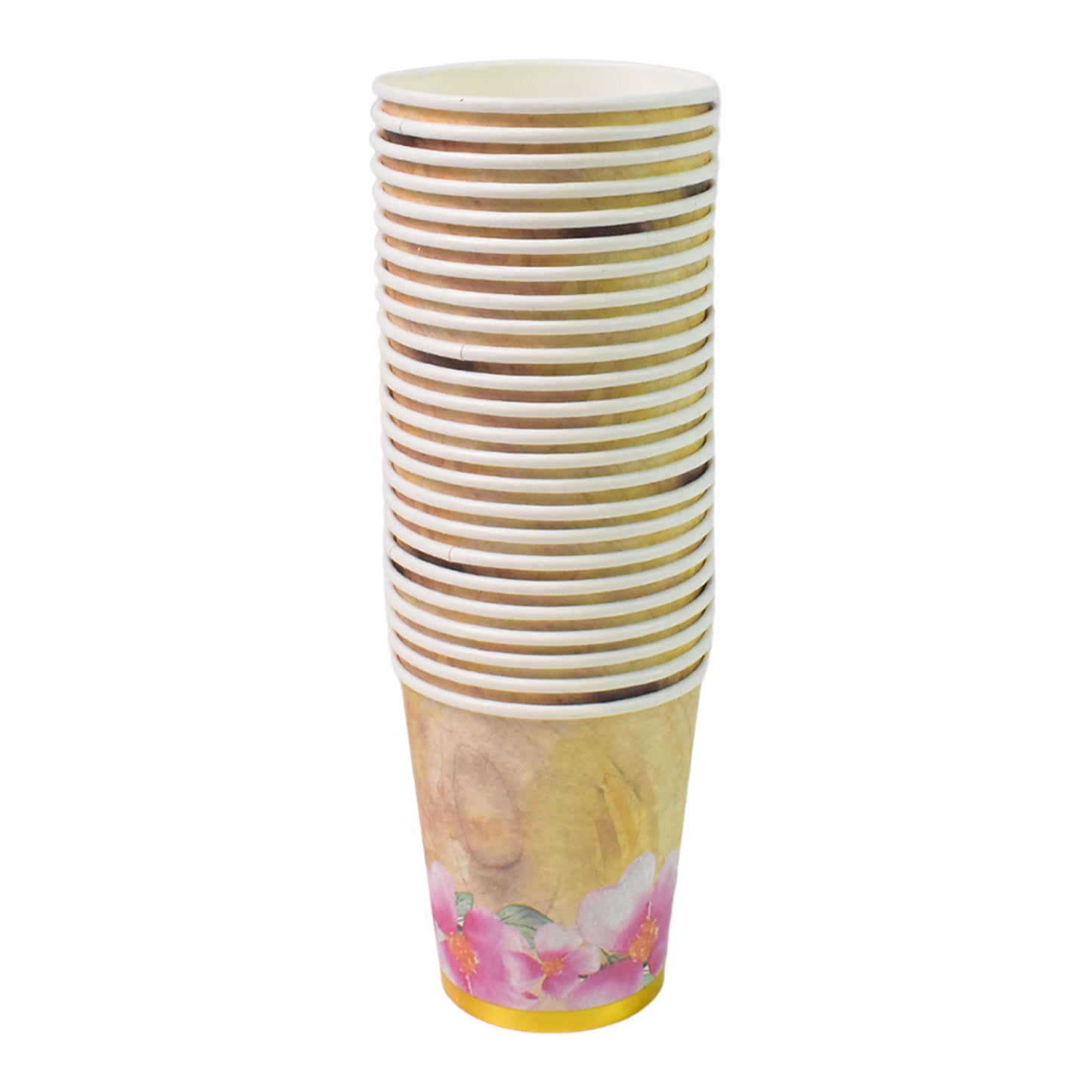 Disposable Paper Cups Disposable Tea Coffee Cups (24 Pcs Set  Mix Color  Design) - Happy Price - Image 5