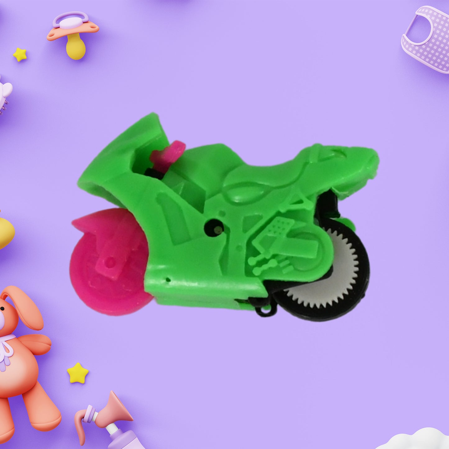 Pull Back Motorcycle Toys Tiny Gift Latte Motorcycles Toy For Kids Boys Age 3-8 Year Old (1 Pc) - Happy Price - Image 2