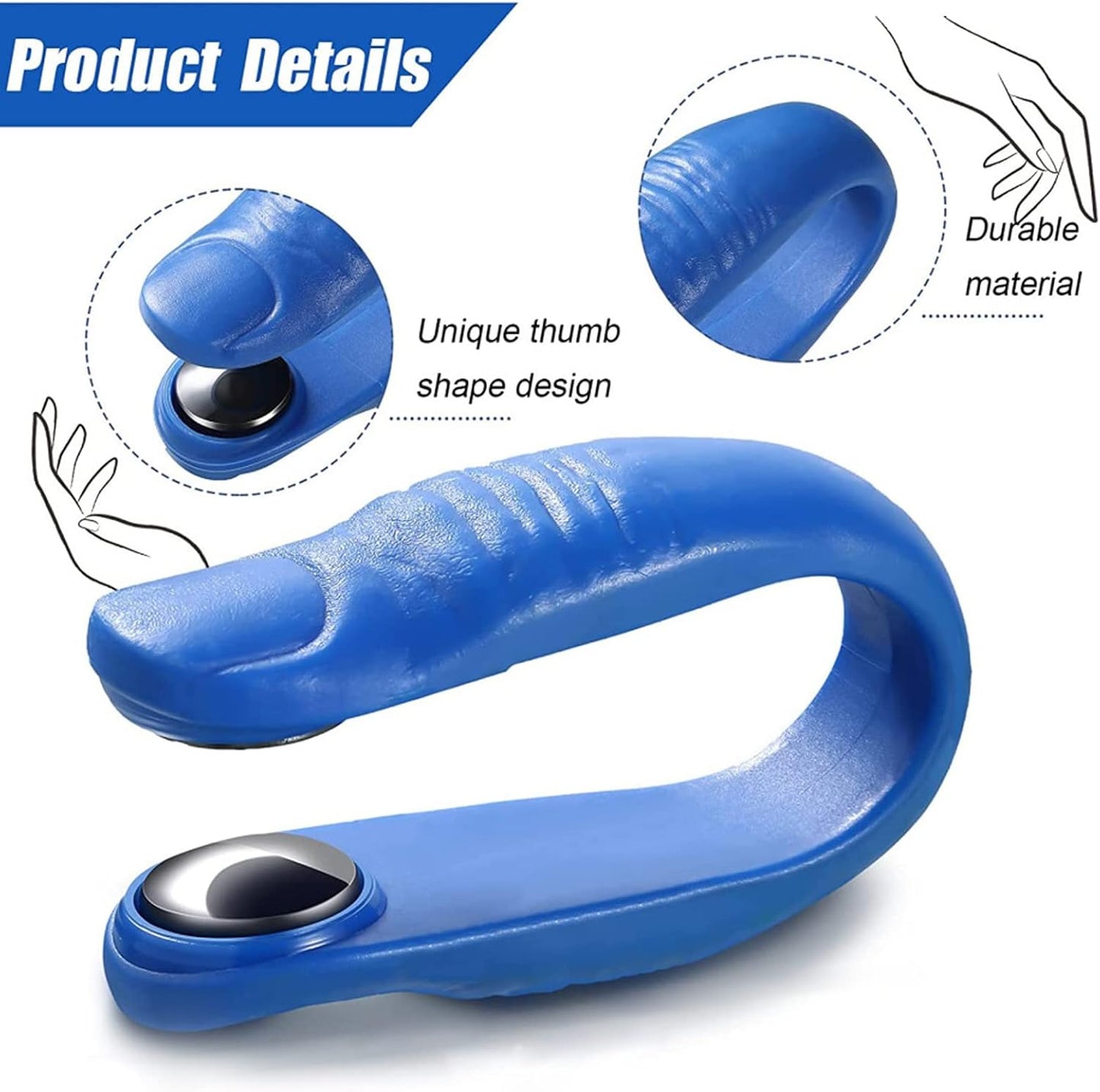 Sugar Control Acupressure Hand Pressure Point Clip Migraine Relief Clip With Magnets (1 Pc) - Happy Price - Image 2
