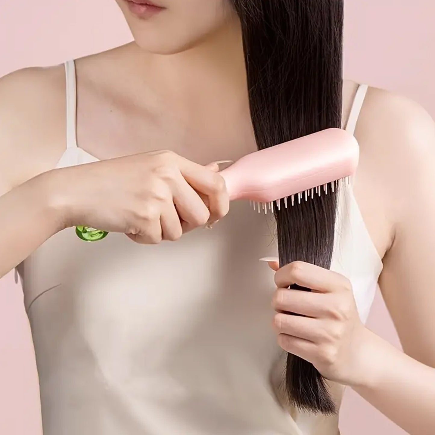 Self-cleaning Hairbrush Self-cleaning Anti-static Detangling Massage Comb One-pull Clean Scalable Rotate Lifting Self Cleaning Hairbrush Hair Styling Tools - Happy Price - Image 6