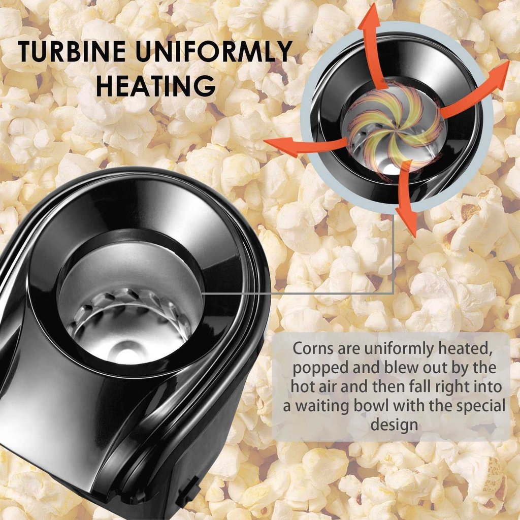Hot Air Popcorn Popper Electric Machine Snack Maker - Happy Price - Image 7