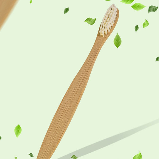 Wooden  Bamboo Brush Toothbrush Ultra Soft Bristles (1 Pc) - Happy Price - Image 1