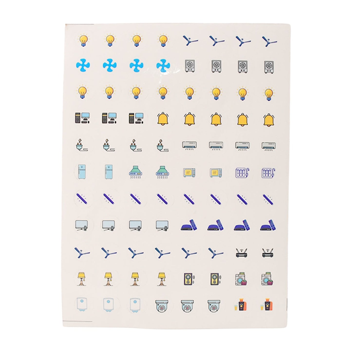 Pack of 10 Smart Switch Icon Sticker Sheets for Home & Office - Happy Price - Image 2