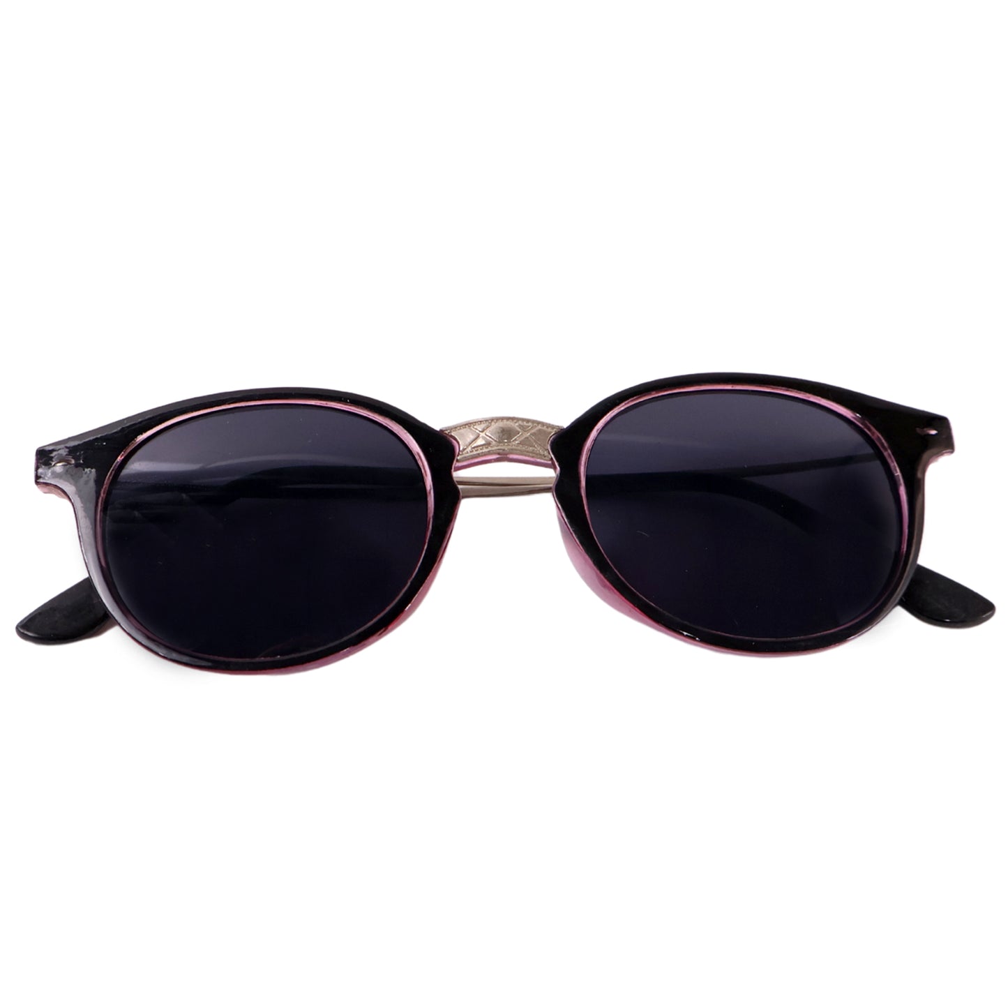 Pink Uv Protected Round Sunglasses Classic Sunglasses For Men  Women Lightweight - Happy Price - Image 2