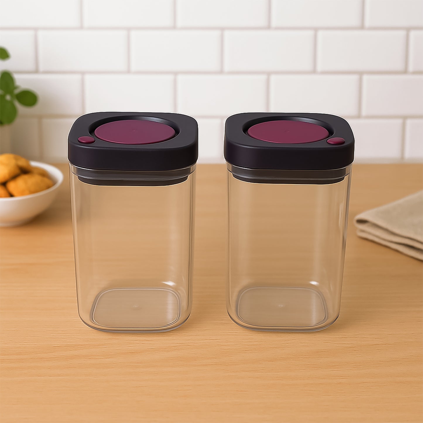 Supermom Airtight Kitchen Storage Containers (2 Pc Set  1200ml) - Happy Price - Image 7