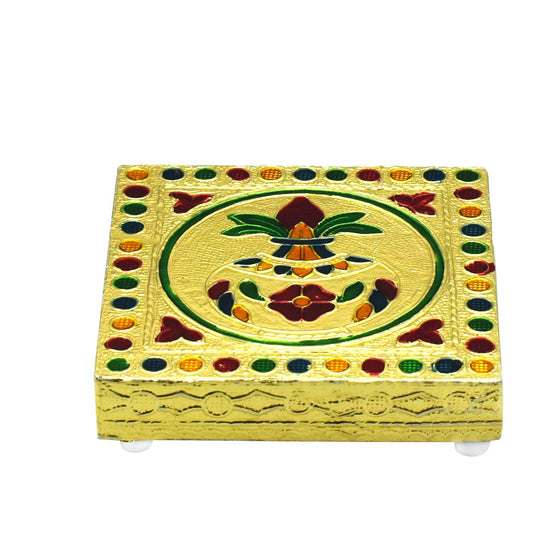 Designer Wooden Bajot for Pooja & Home Decor