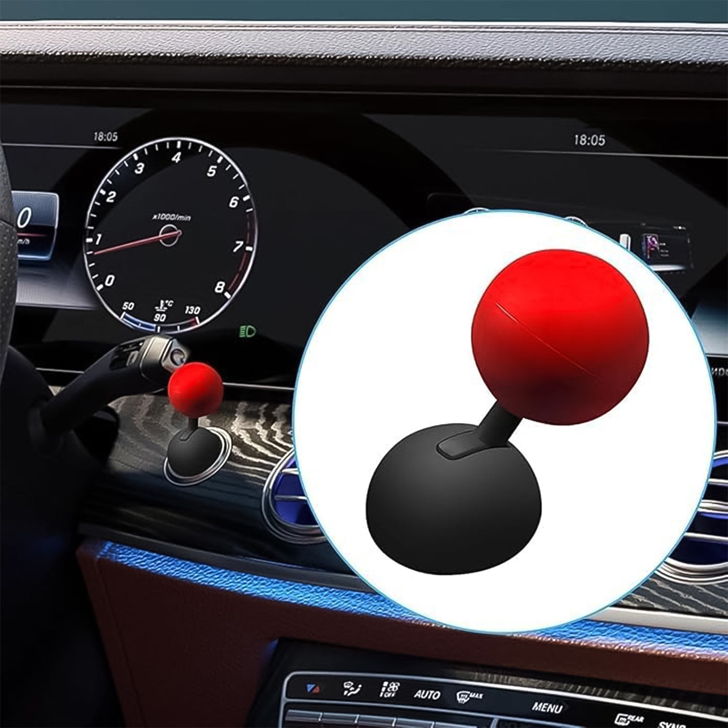 Car Push Start Button Rocker  Cover Ball Design (1 Pc) - Happy Price - Image 5