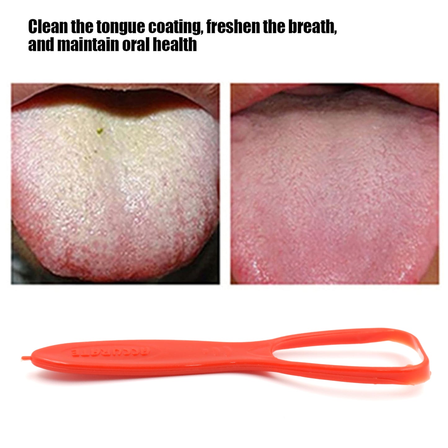 Plastic Tongue Cleaner For Kids  Adults  Tongue Scraper For Bad Breath Maintain Oral Hygiene For Daily Use  For Fresh Breath  Bacteria Removal  Improved Taste Plastic With Handle Tongue Cleaner (1 Pc ) - Happy Price - Image 4