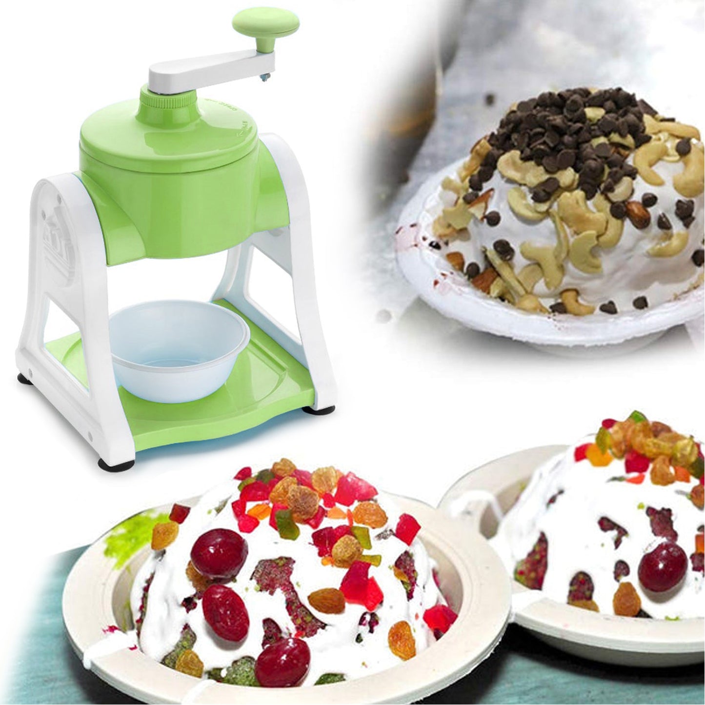 Ice Gola Maker Ice Snow Maker Machine  Ice Crusher  Indoor Outdoor Manual With Steel Blade  Antislip Grip - Happy Price - Image 4