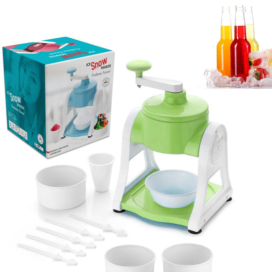 Ice Gola Maker Ice Snow Maker Machine  Ice Crusher  Indoor Outdoor Manual With Steel Blade  Antislip Grip - Happy Price - Image 1