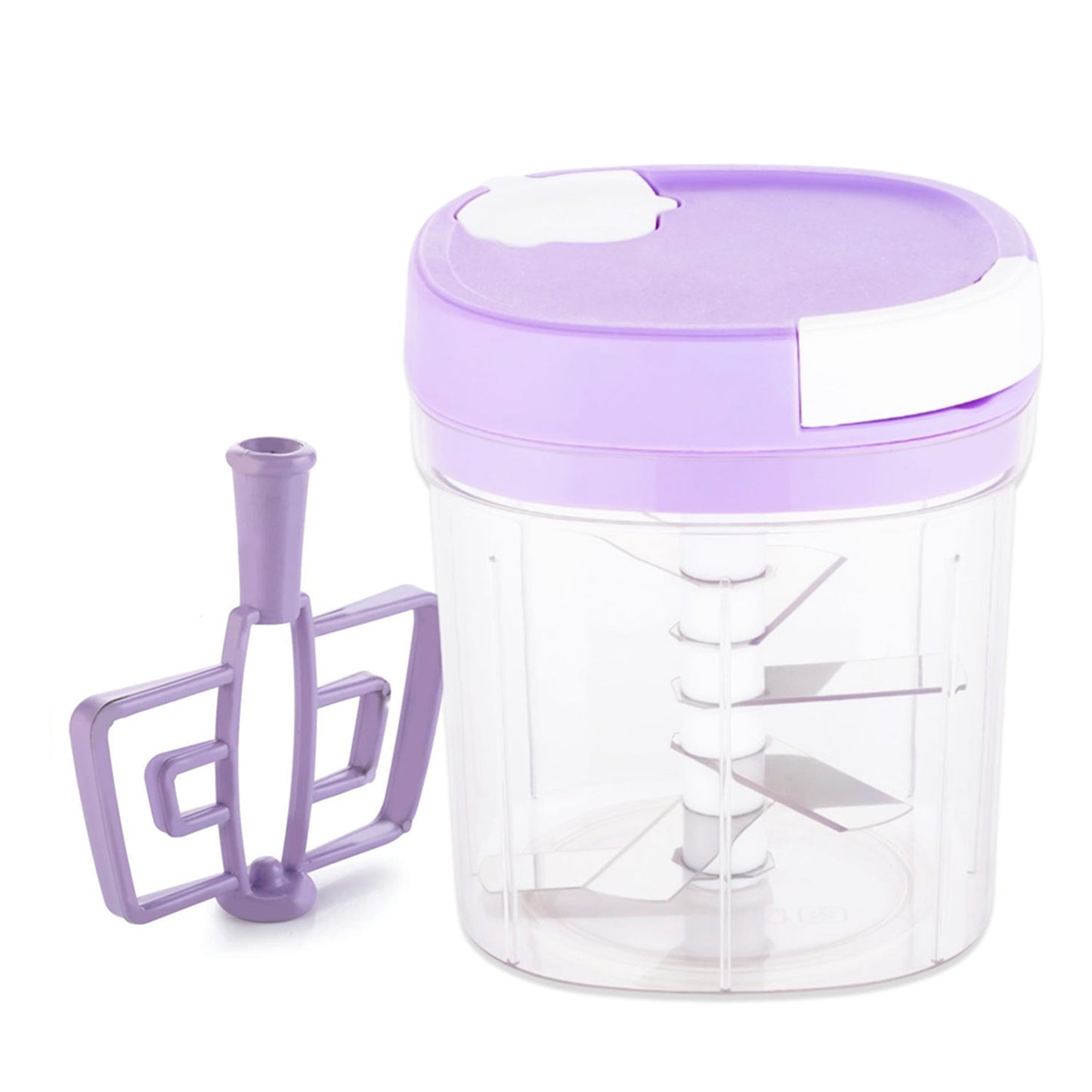 2 In 1 Handy Chopper And Slicer Used Widely For Chopping And Slicing Of Fruits Vegetables Cheese Etc. Including All Kitchen Purposes. - Happy Price - Image 7