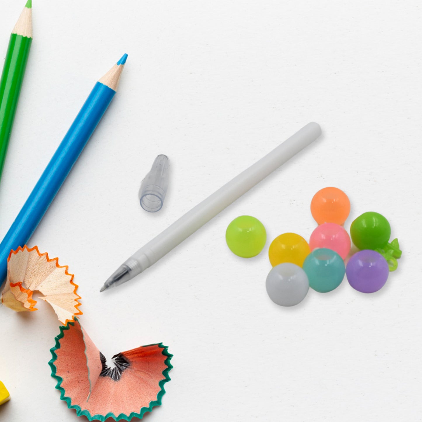 Stylish Pearls Pen Plastic Moti Non-sharpening Design Pen Multicolor Pearls Moti Gel Pen Fancy Designer Attractive Gel Pen For Kids Pack Of (12 Pc Set ) - Happy Price - Image 6
