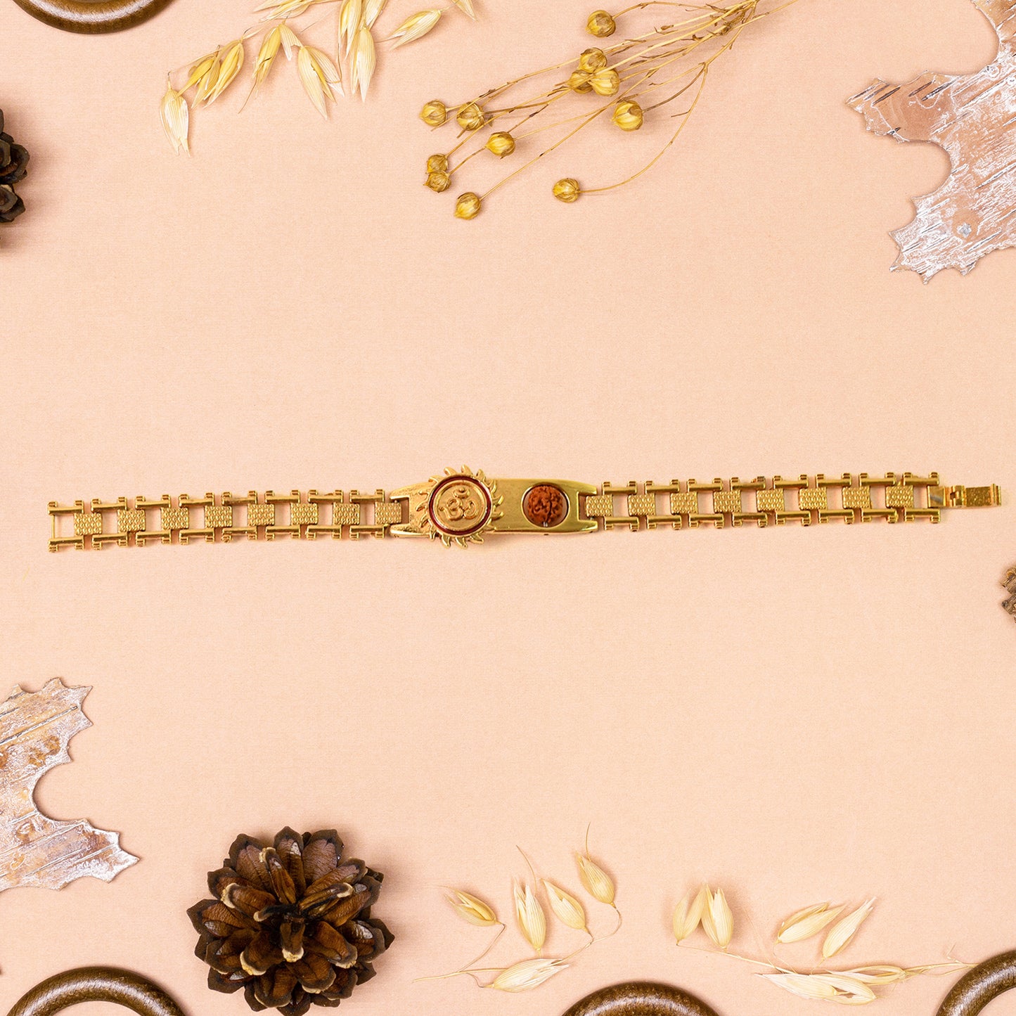 Gold Plated Designer Watch-dial Style Bracelet Rakhi For Brother (1 Pc) - Happy Price - Image 6