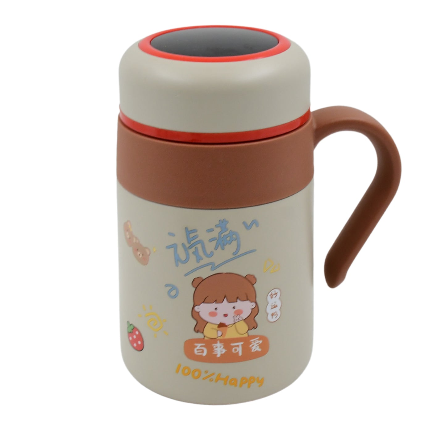 Stainless Steel Mug  Bottle Vacuum Insulated Cup With Handle  Small Cup (550 Ml) - Happy Price - Image 4