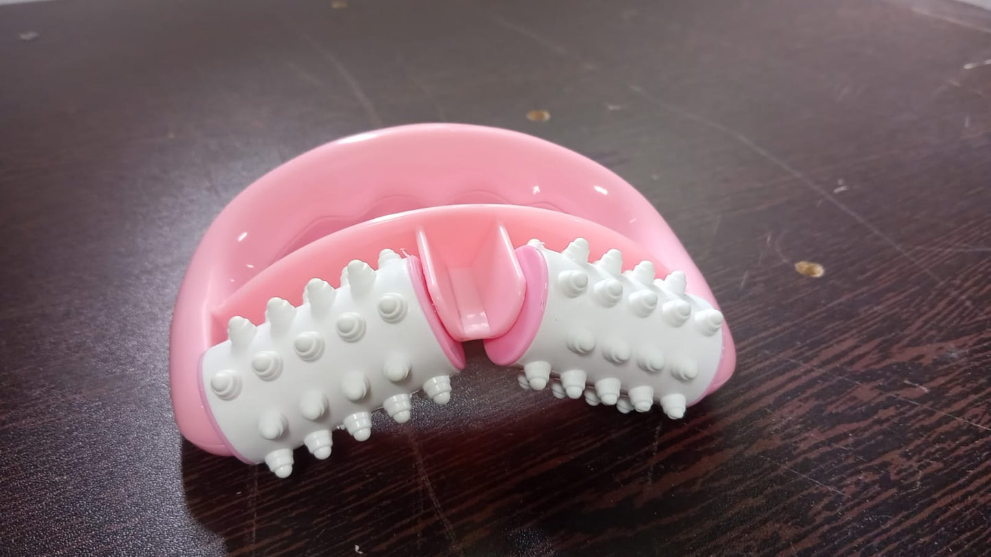 Manual Round Handle Plastic 2 Rollers Massage Roller Cellulite Roller For Legs Arms Back Muscle Pain Relief And Muscle Relaxation - Happy Price - Image 7