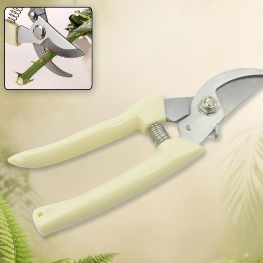 Stainless Steel Pruning Shears With Sharp Blades And Comfortable Handle - Durable Hand Pruner For Comfortable And Easy Cutting Heavy Duty Gardening Cutter Tool Plant Cutter For Home Garden  Wood Bran (1 Pc) - Happy Price - Image 1